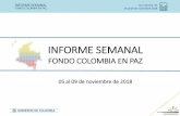 Presentación de PowerPointfiduprevisora.com.co/documents/Fondo Colombia en Paz/Informes... · INFORME SEMANAL FONDO COLOMBIA EN PAZ No. Informe: 31 05 al 09 de noviembre 2018 Glosario