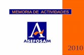 MEMORIA DE ACTIVIDADES - agremia.com · marzo, con un stand junto con APIEM, ... atmosféricos (tiro natural y tiro forzado) en Madrid. ... montar un nuevo taller de frío