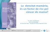 La densitat mamària, és un factor de risc pel càncer de mama?funca.cat/img/photos/1479999990.pdf · • De momento y sólo en grupos de alto riesgo se recomendaría el cribado