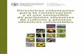 Directrices voluntarias para la conservación a nivel ... · de parientes silvestres de cultivos y plantas silvestres comestibles Los parientes silvestres de cultivos son posibles