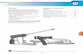 Sección H – Pistolas de Aspersión - spray.es · Pistolas de Aspersión Baja Presión Especificaciones ENSAMBLE COMPLETO PISTOLA DE ASPERSIÓN CU150A – AL – 22 ll l Tipo de