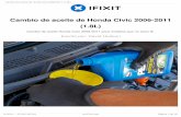 Escrito por: David Hodson 1 — Cambio de aceite de Honda Civic 2006-2011 (1.8L) Coloque un gato en el punto de elevación en el lado del pasajero delantero en la soldadura de presión,