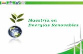 Maestría en Energías Renovables - congreso.cimav.edu.mxcongreso.cimav.edu.mx/2010/wp-content/uploads/2010/10/MAESTRIA-EN... · y distribución de vapor Sistemas de aire acondicionado,