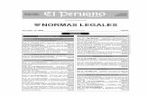 Cuadernillo de Normas Legales -  · NORMAS LEGALES El Peruano 400352 Lima, jueves 6 de agosto de 2009 RELACIONES EXTERIORES R.S. N° 251-2009-RE.- ... Ratiﬁ can Acta de la Reunión