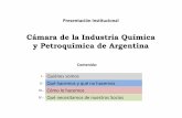 Cámara de la Industria Química y Petroquímica de Argentina CIQyP.pdf · 1.-Perfil Institucional y Asociados La Cámara de la Industria Química y Petroquímica (CIQyP) es una asociación