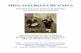 MISA ASTURIANA DE GAITA - La Misa de gaita – Bien de ... · La Misa de gaita ha llegado hasta nosotros con una tradición de al menos cuatro siglos a sus espaldas, que se fundamenta