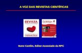 A VOZ DAS REVISTAS CIENTÍFICAS - Acta Médica Portuguesa ... Nuno... · Rev Port Cardiol 32 (9): ... 16 24 13 14 26 23 38 31 27 64 66 94 77 105 77 113 143 112 ... 107 130 98 61 89
