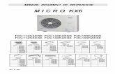 manual resumido micro KX6 07 08 1 13 · MANUAL RESUMIDO DE INSTALACION M I C R O KX6 FDC112KXEN6 FDC140KXEN6 FDC155KXEN6 FDC112KXES6 FDC140KXES6 FDC155KXES6 casete 4 vías casete