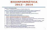 BIOINFORMÁTICA 2013 - 2014 · Algoritmos Basados en Evolución Diferencial (Diferential Evolution – DE) Tema 11. Modelos de Evolución Basados en Estimación de Distribuciones