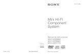MHC-GZR999D/GZR888D/GZR777D - Sony eSupport - Manuals ... · Sistema de Mini-Componente de Alta Fidelidad ... producto lasérico de clase 1. ... HCD-GZR999D Sistema de altavoces:
