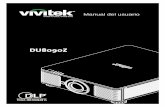 Manual del usuario - vivitek.eu DU8090Z Projector... · Tenga cuidado mientras sostiene el equipo o desplaza el carro con el proyector ... para instalar dicha lente. 8 ... que dicho