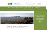 Informe nacional de calidad del aire 2015 · Citar este documento como: Instituto Nacional de Ecología y Cambio Climático (INECC). Informe Nacional de Calidad del Aire 2015, México.