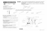 66774 TWO HANDLEWIDESPREAD LAVATORY FAUCET … Rev B.pdf · B esu rg lid n (2) po y se atd inb om fh lr g. Be sure the handle with "H" mark (3) to be installed onto the left and the