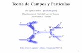 Teoría de Campos y Partículas - Home | Universidad de ...jillana/Docencia/TCP/t1.pdf · Procesos elementales en Electrodinámica Cuántica ... Fundamentos de renormalización ...