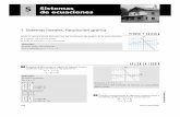 Sistemas de ecuaciones - Blog de Vicente González Vallevicentegonzalezvalle.es/documentos/05_Sistemas.pdf · 5x + y = 16} Resuelve por el método más adecuado el siguiente sistema