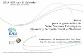 Rutas para la generación de Valor Sectores Estratégicos ... · 3 Título de la Investigación ... PLASTICOS, QUIMICA Y FARMACIA Y TEXTILES • 3 Etapas ... El Salvador posee pocos