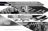 LISTA DE PRECIOS PÚBLICO - bamac.mx · lista de precios hidrÁulica gates 0217h 2 gates de mÉxico 2017 - powering progress™ 2 op no. item descripciÓn precio lista op no. item