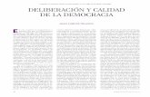 Publicado en la Revista Claves de razón práctica , nº 167, págs. …digital.csic.es/bitstream/10261/4006/1/+Deliberacion y... · 2016-06-24 · para la democracia”, ... como