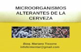 BACTERIAS ALTERANTES DE LA CERVEZA - …fpca.cpymeadeneu.com.ar/descargas/microorganismos-alterantes-de-la... · Bajo pH (acidez) A medida que la fermentación progresa, el pH del