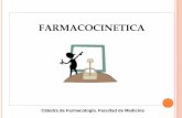 FARMACOCINETICA · Farmacologia Vida media plasmática: (o vida media de eliminación). Tiempo necesario para eliminar el 50% del fármaco administrado del organismo.