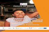 ENERGÍA, CAMBIO CLIMÁTICO Y DESARROLLO PRODUCTIVO CON ...grus.org.bo/wp-content/uploads/2018/05/Memoria-del-evento-_Final.pdf · Onu Mujeres - Ximena Loza ... Se contó con la participación