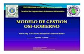 MODELO DE GESTION OSI GOBIERNO - partacos.com · El Modelo, recoge aportes de los estudiantes del curso de Software de Comunicaciones de la Facultad de Sistemas de la Universidad