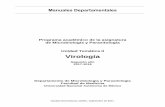 de Microbiología y Parasitología Unidad Temática II Virologíauiip.facmed.unam.mx/deptos/microbiologia/pdf/Virologia_ 2017.pdf · 11.Enlistar las medidas específicas e inespecíficas