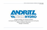 Grupo Andritz VA TECH HYDRO Compact Hydro en el Marco … · XII Foro Alianza Energía y Ambiente, San Pedro Sula 22.10.2008 Grupo Andritz VA TECH HYDRO Compact Hydro en el Marco