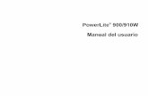 PowerLite 900/910W - User Manual · Conexión de una fuente de video para sonido..... 33 Conexión de un monitor de computadora externo ...