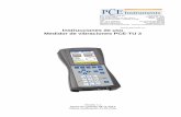 Instrucciones de uso Medidor de vibraciones PCE-TU 3 · El presente manual de instrucciones lo ha publicado PCE Ibérica ... (p. ej. El motor y la bomba) de ... Preguntar al operador