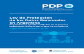 "Ley de Protección de los Datos Personales en Argentina ... · Al momento de la elaboración de ste ... en caso de considerarse oportuno, ... Ley Nº 25.326 y que hicieron referencia