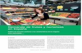 Demanda de frutas y hortalizas en España - mercasa.es · 26,5% del consumo total de frutas fres-cas), seguidos de los melones y sandías (16,5 kilos per cápita y 16,1% del consu-mo