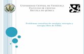 Universidad Central de Venezuela Facultad de ciencias ...a, entalpía y... · UNIVERSIDAD CENTRAL DE VENEZUELA FACULTAD DE CIENCIAS ESCUELA DE QUÍMICA Problemas resueltos de entalpia,