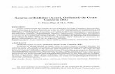Ácaros oribátidos (Acari, Oribatei) de Gran Canaria (III) · PÉREZ-IÑIGO (1986) y ARILLO et al. (1994) citan 26 oribátidos. ... sobre el nivel del mar y las coordenadas U.T.M.)