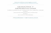 GERIATRIA Y GERONTOLOGIA · GERONTOLOGIA CURSO SUPERIOR DE FORMACIÓN MULTIMEDIAL ONLINE Auspicia: ... El material de lectura puede descargarse en formato PDF.