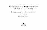 Bollettino Filosoﬁco XXIV (2008) - Aracne editrice · Bourdieu tra Saussure e Benjamin..... p. 361 . Indice 7 ANNABELLA D’ATRI Il principe ... (e pensi in) una lingua. C’è