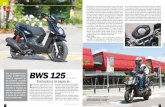 BWS 125 - La Revista De Motos | Publicación especializada ... bws 125 ed84... · En Yamaha saben que la BWS es un scooter con el que los clientes se identifican de una manera muy
