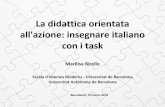 all'azione: insegnare italiano La didattica orientata con ... · La didattica orientata all'azione: ... nella lingua obiettivo in cui ...