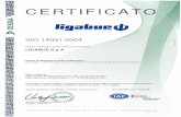  · CERTIFICATO ligabueÖ ISO 14001 :2004 DEKRA Certification GmbH certifica che l'azie LIGABUE s.p.A Sedi certificate: ä:ddee | 9 e V ha definito e mantiene attivo un ...
