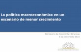 La política macroeconómica en un escenario de menor ...ain.mef.gub.uy/innovaportal/file/20194/6/acde-andres-masoller.pdf(promedio simple de Argentina y Brasil) Región Uruguay Mayor