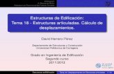 Estructuras de Edificación: Tema 18 - Estructuras ...ocw.bib.upct.es/pluginfile.php/10735/mod_resource/content/1/pdf/18... · Aplicacion del Teorema de las Fuerzas Virtuales.´ Segundo