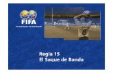 15. Regla 15 El Saque de Banda - FIFA.com · Microsoft PowerPoint - 15. Regla 15 El Saque de Banda.ppt Author: ftr1283@TM3-53347 Created Date: 11/2/2007 8:06:56 AM ...