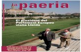 El president del Parlament Europeu visita Lleida - paeria.cat · El president del Parlament Europeu, Josep Borrell, visita la ciutat de Lleida El president del Parlament Europeu,