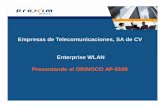 130508 AP-8100 [Modo de compatibilidad] filePROXIM Wireless Proxim provee sistemas inalámbricos de interior y exterior WLAN, Punto-a-Punto y Punto-a-Multipunto Las soluciones inalámbricas