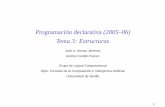 Programación declarativa (2005–06) Tema 3: …jalonso/cursos/pd-05/temas/tema-3.pdf1 Programación declarativa (2005–06) Tema 3: Estructuras Jose A. Alonso Jim´ enez´ Andres