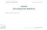 Violín Enseñanzas Básicas · • Left hand Development excercises for violin.....Judy Weigert Bossnat • El violín. Vol. 1 ...