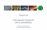 Tema 10 Circulación General de la Atmósferamct.dgf.uchile.cl/CURSOS/Clases_Atmosfera/tema10_cgen_sf.pdf · Claramente, zonas tropicales reciben mas energía solar que latitudes