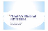 paralisis braquial obstetrica · PBO RN peso elevado Distocia hombro (x 3 riesgo PBO) ... 64% recuperación total NarakasI y II 9% recuperación completa NarakasIII y IV • A los