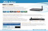AirLive AP60 SpecSheet-pagina1 - marketingit.com.ar · (limitada a 20dBm en Europa y 23dBm en EE.UU.). Esto significa una cobertura 5 veces mayor comparado con un AP wireless estándar.