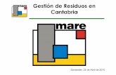 Gestión de Residuos en Cantabria - Página Web de la ...medioambientecantabria.es/documentos_contenidos/61348_2.gestion... · – Bricks: Se tritura, se separan los componentes y